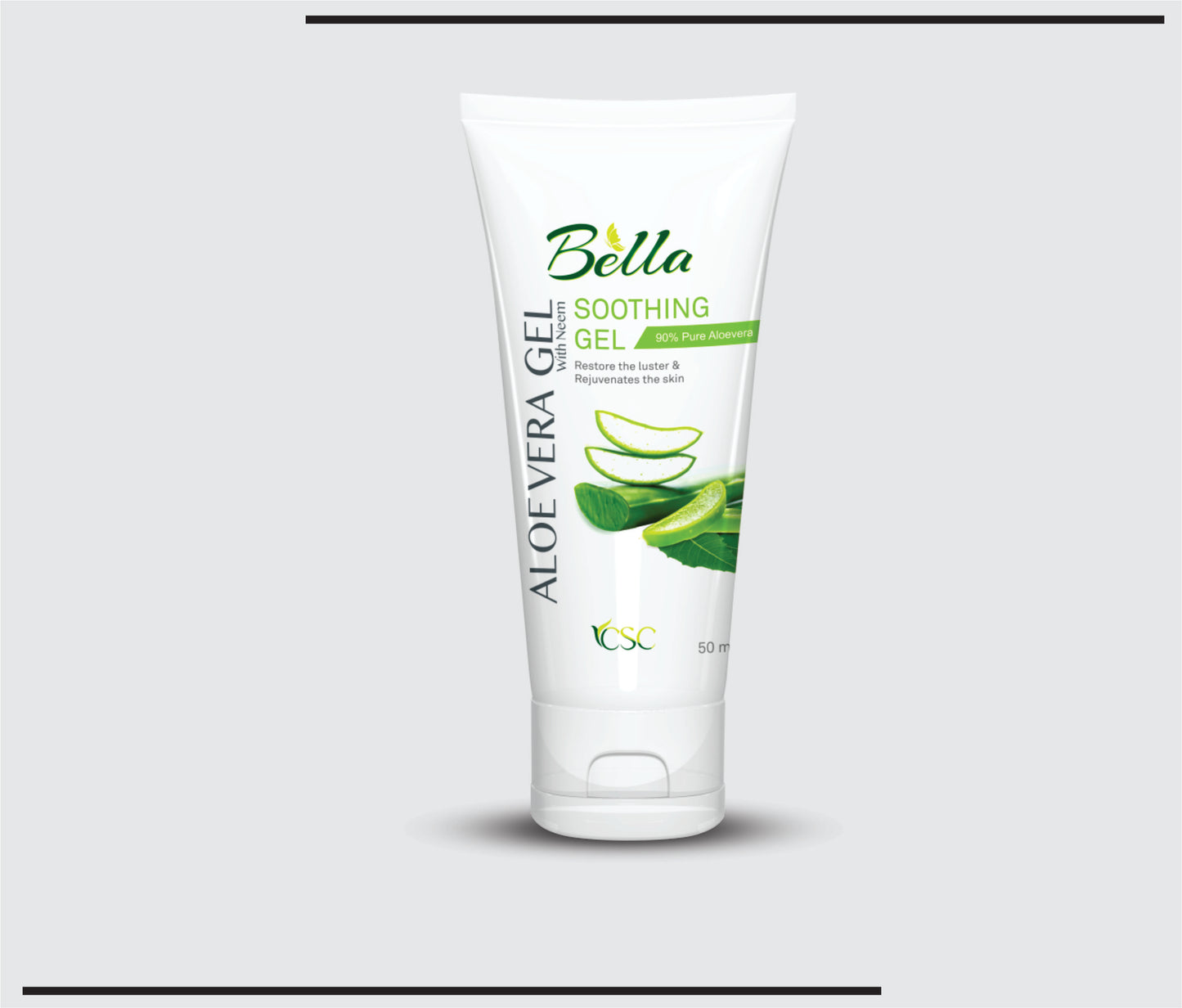 Bella Aloe Vera Gel (50ml ) Aloe Vera Gel 90% with Neem  by CSC1
