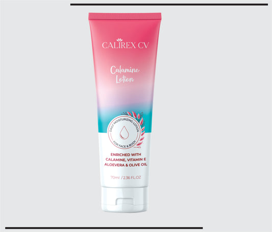 Calirex CV Lotion  70 ml  (Calamine with Vitamin E, Aloe Vera & Olive Oil) by CSC