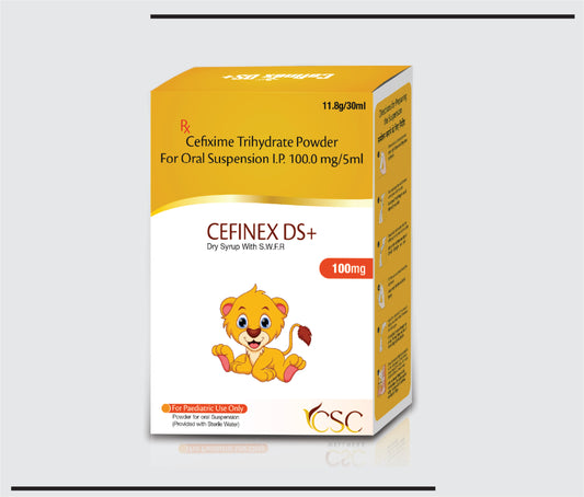 Cefinex DS+ 30 ml (Cefixime 100mg ) by CSC