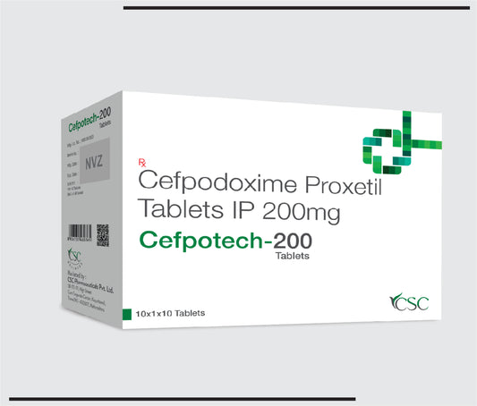 Cefpotech 200 10x1x10 (Cefpodoxime 200mg ) by CSC