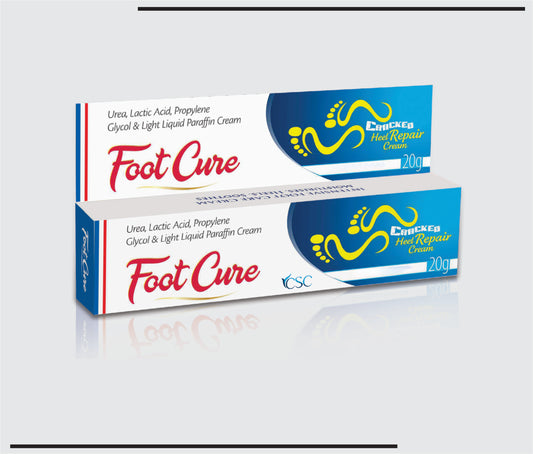 Footcure  20g (Urea 10% + Lactic Acid 10% + Prop. Glycol 10%+ LLP 10% ) by CSC