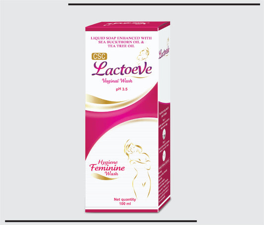 Lactoeve Wash 100ml (Lactoserum + Lactic acid + Sea buckthorn Oil Vaginal Wash) by CSC