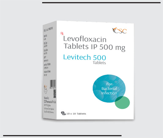 Levitech 500 10x10 (Levofloxcin 500 mg) by CSC