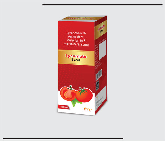 Lycomato  (200ml)Lycopene With  Vitamins and Minerals Syrup by CSC