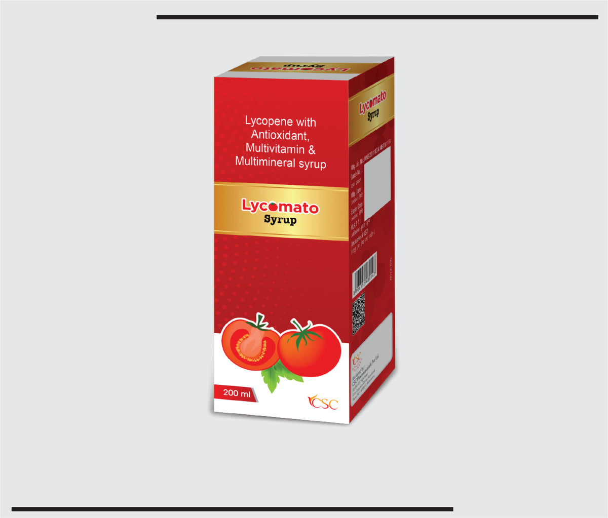 Lycomato  (200ml) Lycopene, Vitamins, Multiminerals by Csc