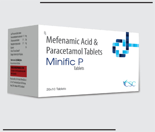 Minific P  20x10 (Paracetamol 325mg + Mefenamic acid 500mg ) by CSC