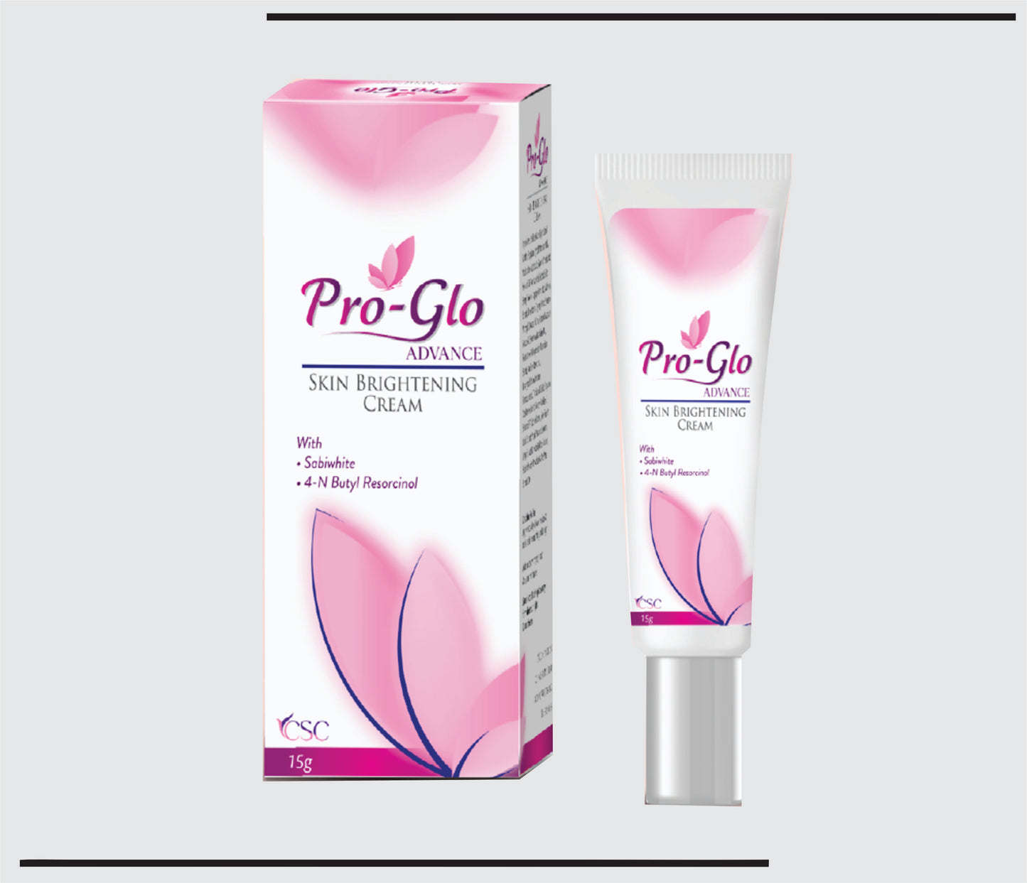 ProGlo Advance (15 gm ) Skin Brightening Cream with Sabiwhite, 4-N Butyl Resorcinol by CSC1