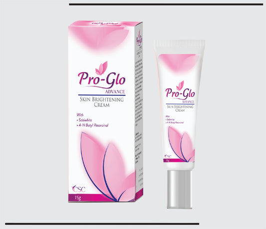 Pro-Glo Advance (15 gm) Skin Brightening Cream with Sabiwhite, 4-N Butyl Resorcinol by CSC
