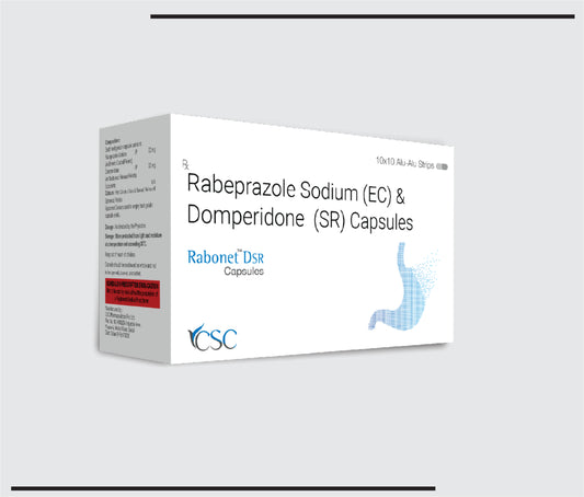 Rabonet DSR 10x10 (Rabeprazole 20mg + Domperidone 30mg SR ) by CSC