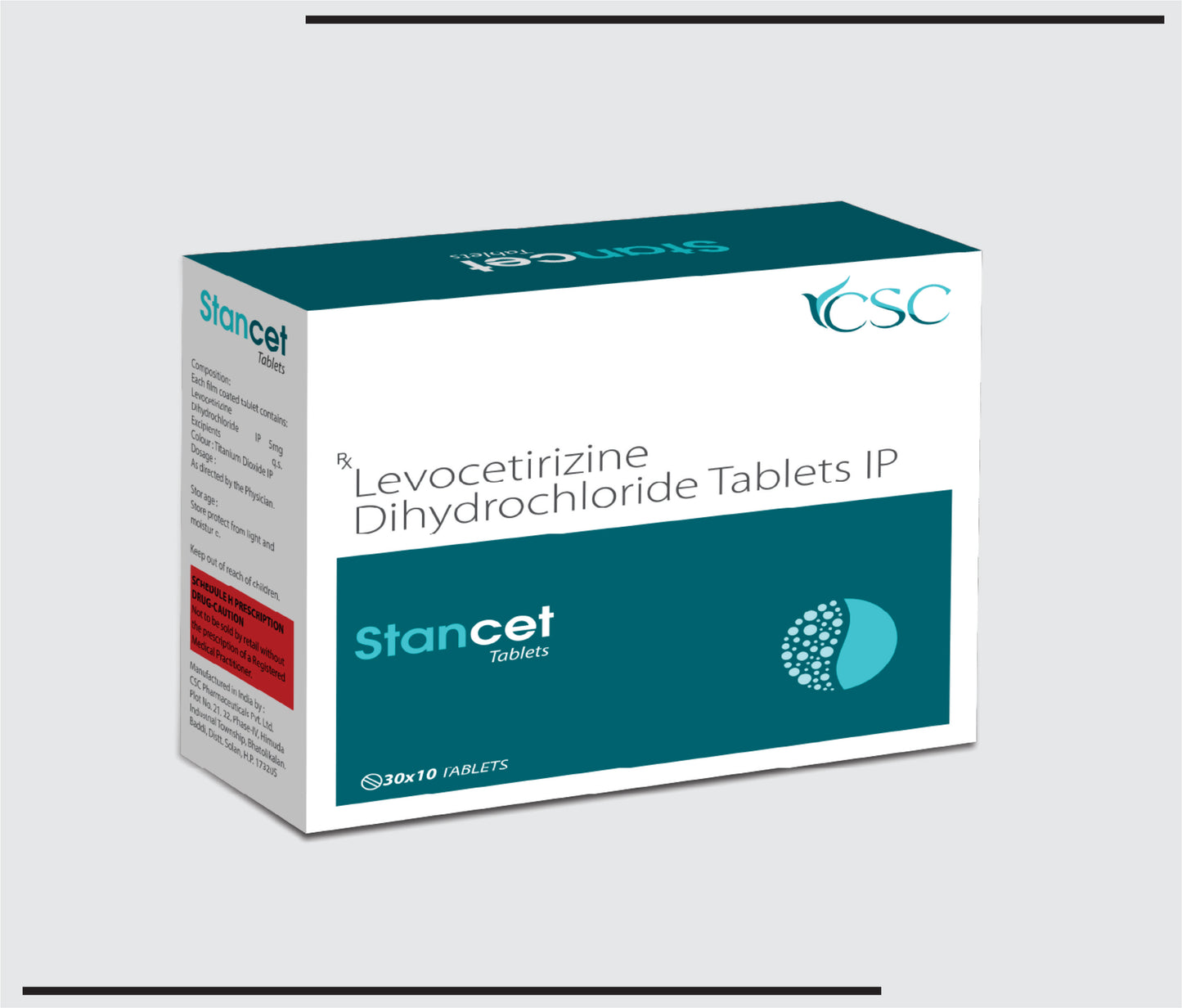 Stancet  (30x10)Levocetrizine Dihydrochloride 5 mg  by CSC