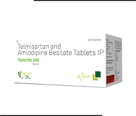 Telmifit AM (5x3x10)Telmisartan 40 mg + Amlodipine 5 mg by CSC