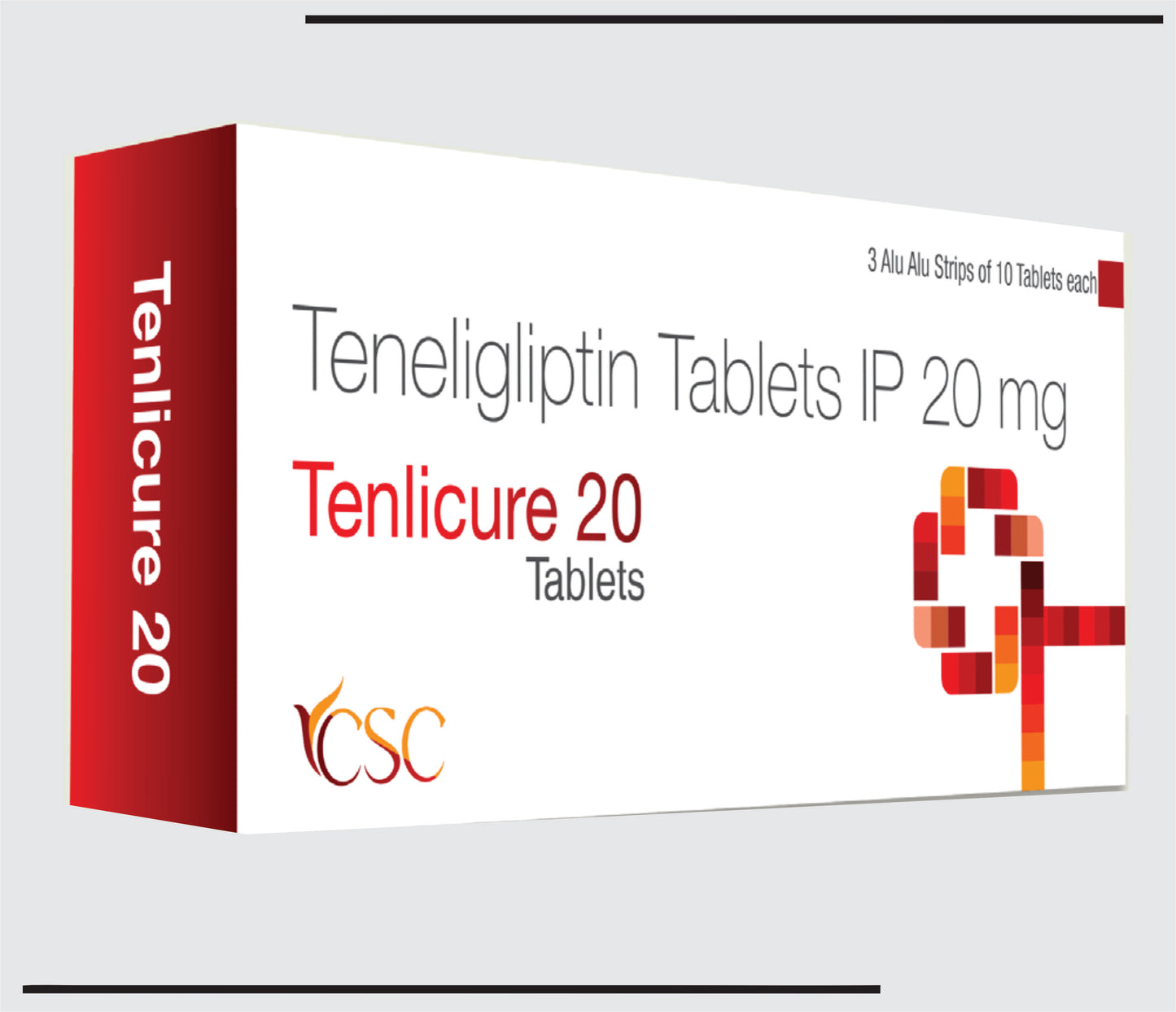 Tenlicure 20 (5x3x10 ) Teneligliptin 20mg  by CSC1
