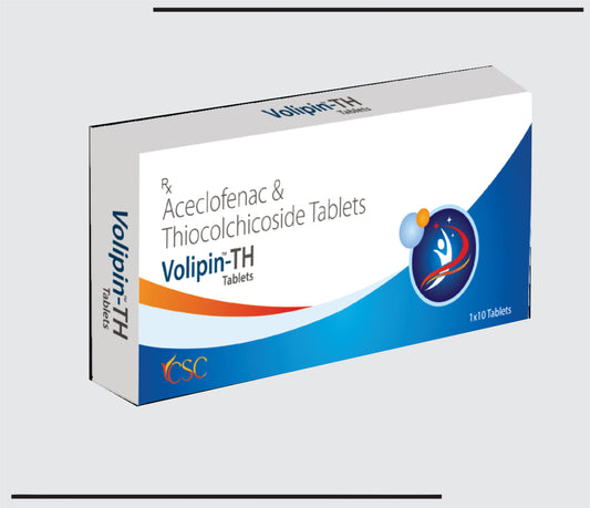 Volipin TH 4 (10x1x10) Aceclofenac 100mg + Thiocolchicoside 4mg  by CSC