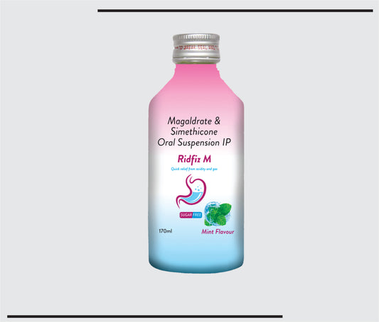 Ridfiz-M 170 ml (Magaldrate 400 mg + Simethicone 20 mg) by CSC