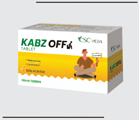 Kabz Off Tablet  (10x10)  Laxative Tablets Relieves Gas & Constipation  by CSC