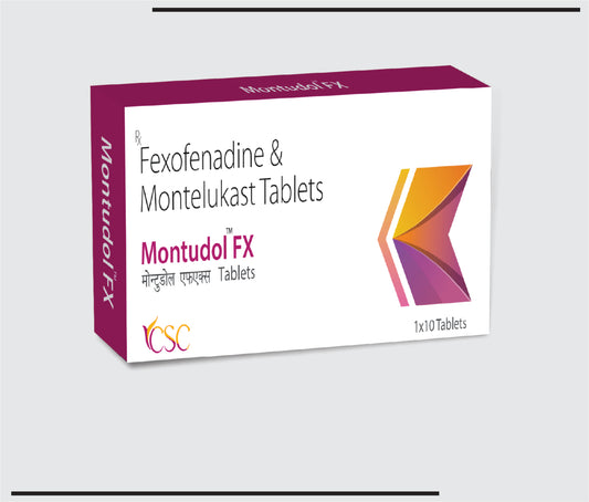 Montudol FX (10x1x10)Montelukast Sod. 10 mg + Fexofenadine Hcl 120 mg by CSC