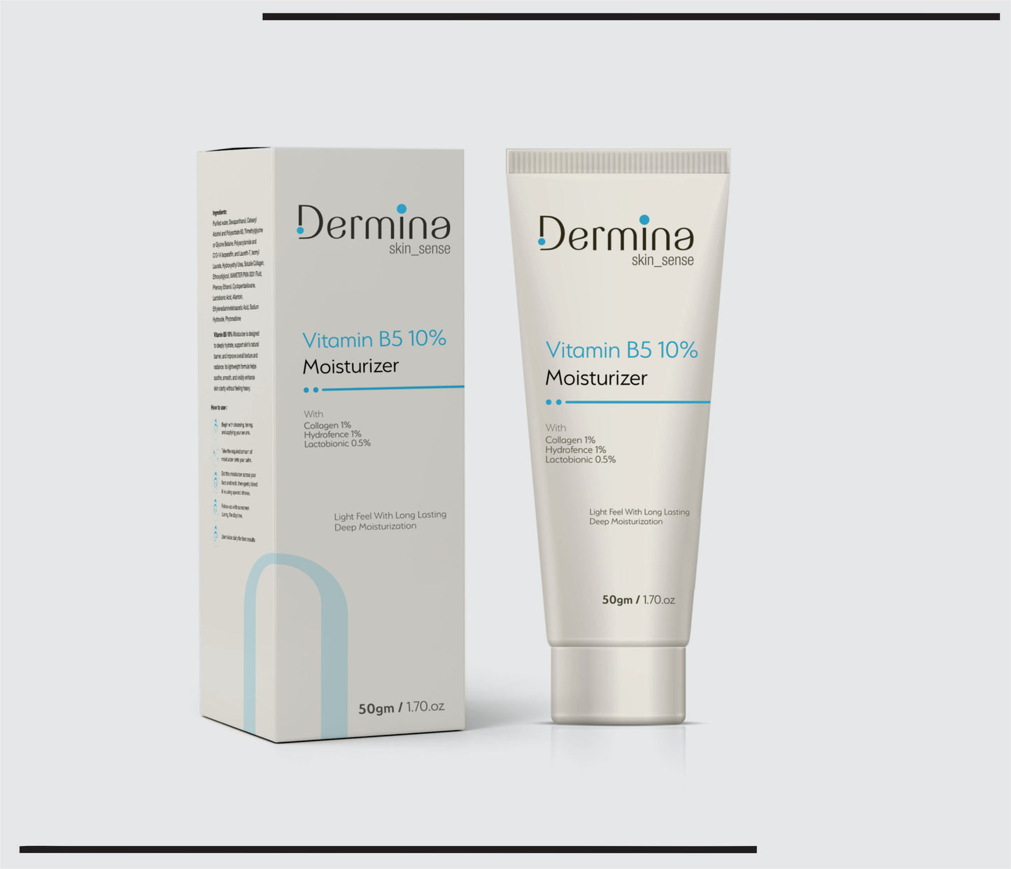 Vitamin B5 10% Moisturizer  (50 gm) Collagen 1%,Hydrofence 1%,Lactobionic 0.5% by CSC