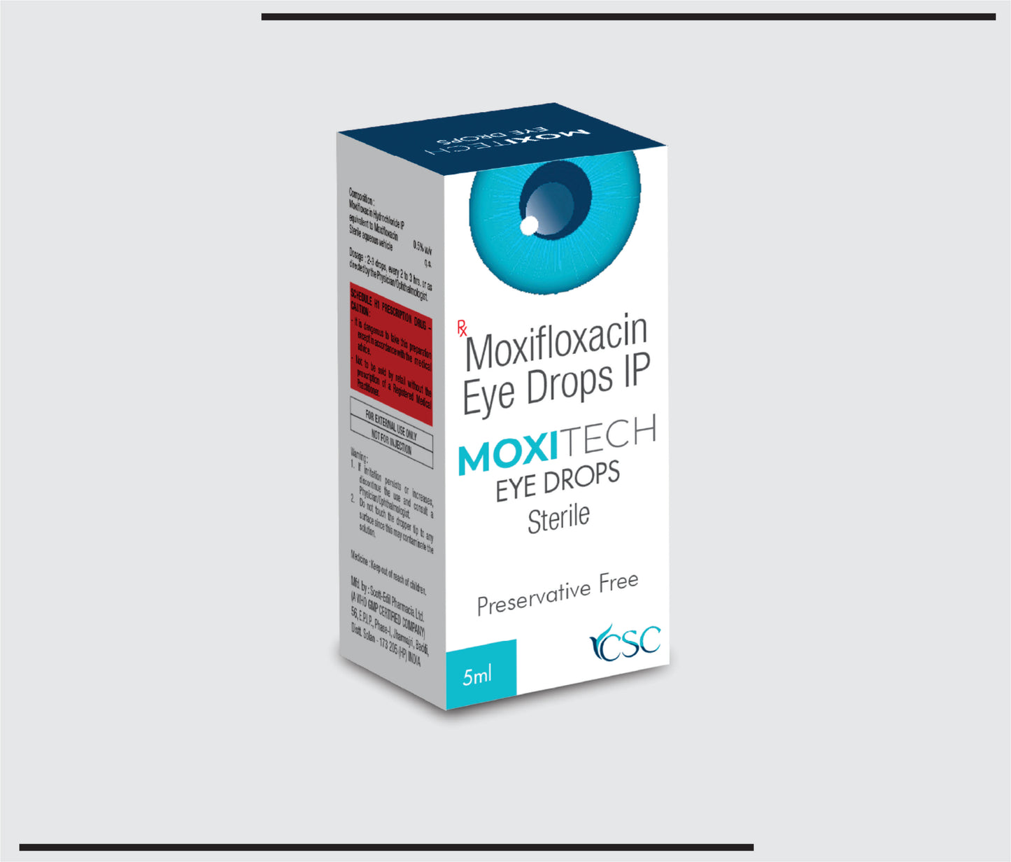 Moxitech  (5 ml)Moxifloxacin 0.5% w/v by CSC