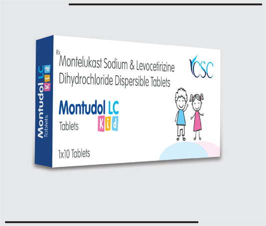 Montudol LC Kid 10x1x10 (Levocetirizine 2.5mg + Montelukast 4mg ) by CSC