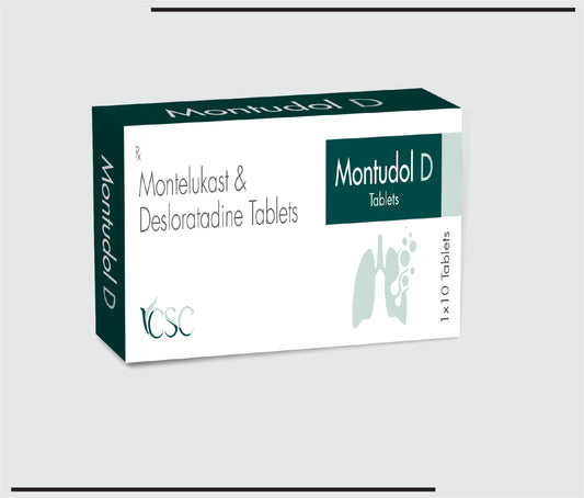 Montudol D  10x1x10 (Montelukast sodium 10mg + Desloratadine 5mg) by CSC