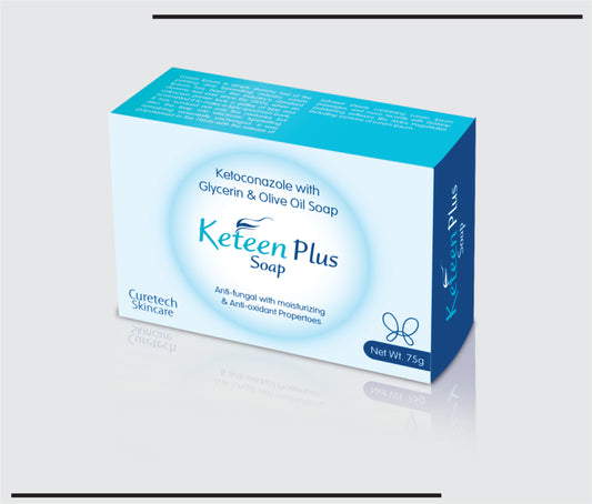 Keteen Plus Soap 75g (Ketoconazole + Glycerin + Olive Oil Soap) by CSC