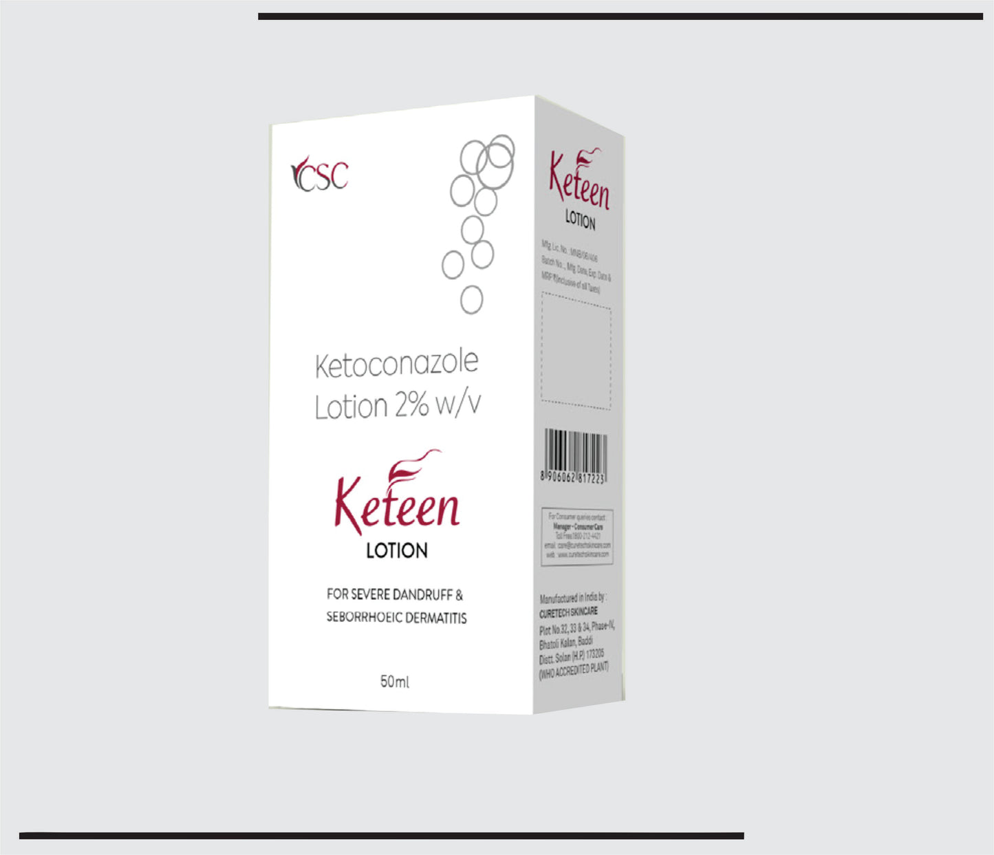 Keteen Lotion (50ml) Ketoconazole Cream 2.00% w/v by CSC