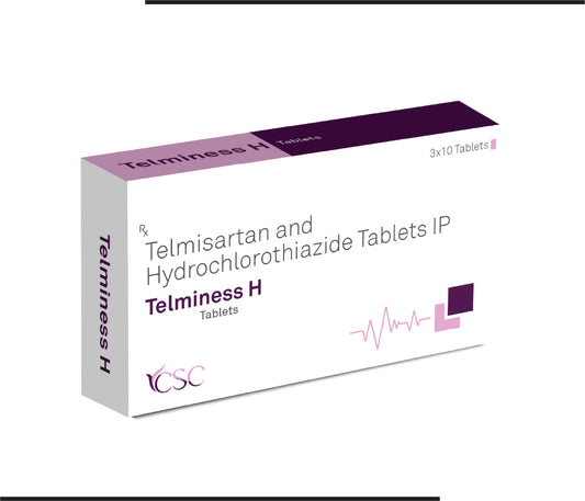 Telminess H (10x3x10)Telmisartan 40mg + Hydrochlorthiazide 12.5mg  by CSC