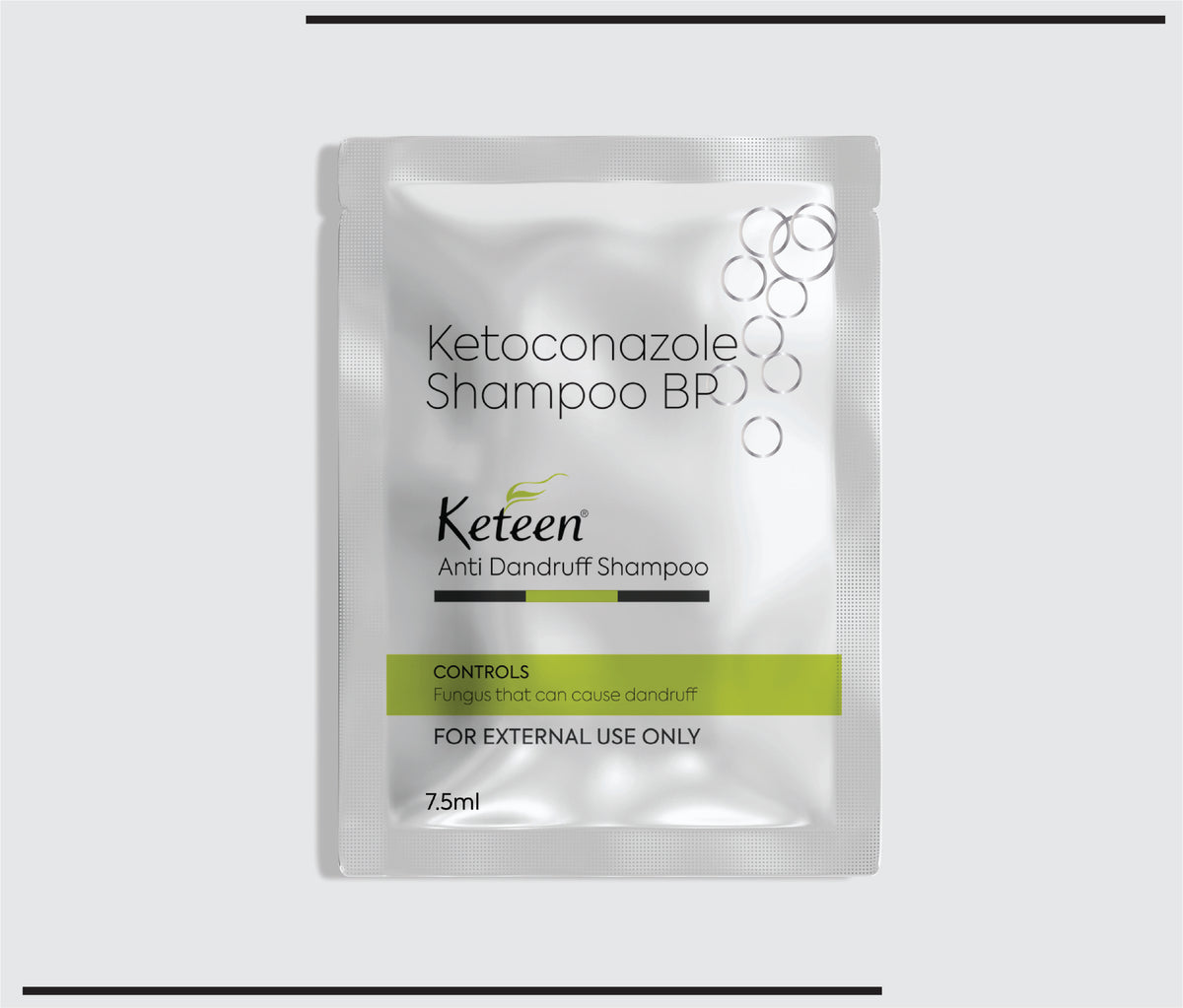 Keteen Shampoo Sachet (7.5ml) (7.5ml) Ketoconazole 2% Shampoo by Csc