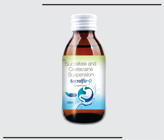 Sucralfiz-O (200ml)Sucralfate 1 gm + Oxetacaine 20 mg  by CSC