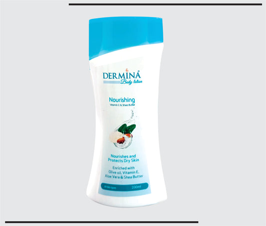 Dermina Body Lotion  200ml  (Olive Oil,Vitamin E, Aloe Vera & Shea Butter) by CSC