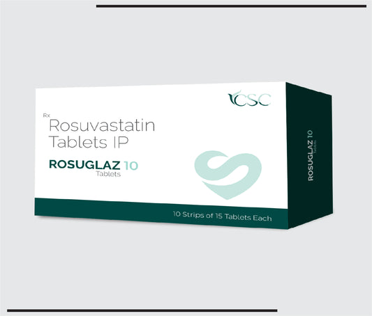 Rosuglaz 10  10x15 (Rosuvastatin 10mg) by CSC