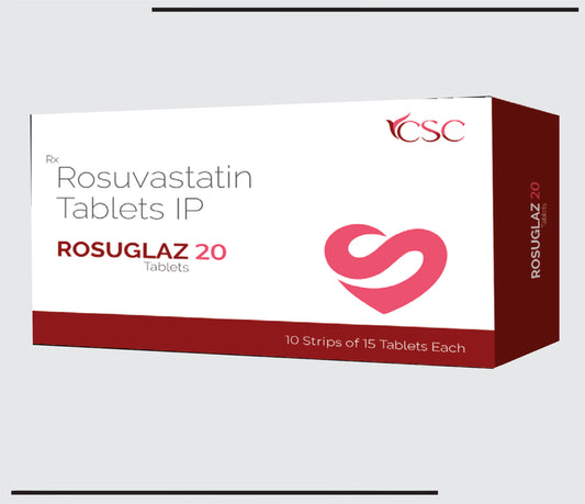 Rosuglaz 20  (10x15) Rosuvastatin 20mg by CSC
