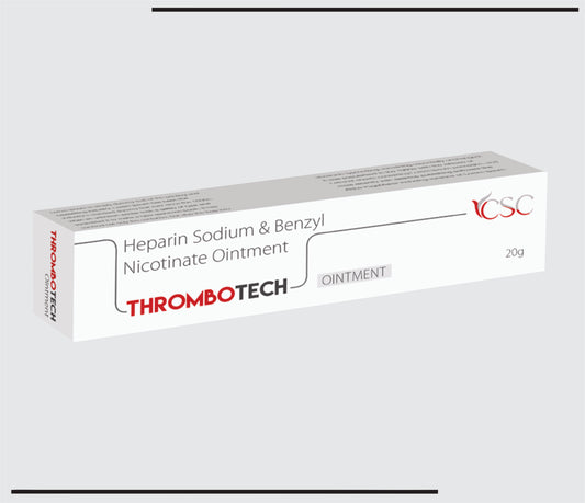 Thrombotech Ointment  (20 gm ) Heparian Sodium  + Benzyl Nicotinate by CSC