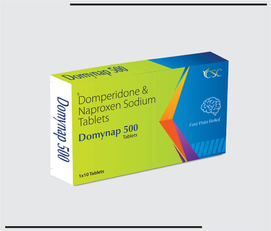 Domynap 500  10x1x10 (Domperidone Maleate 10mg + Naproxen 500mg) by CSC