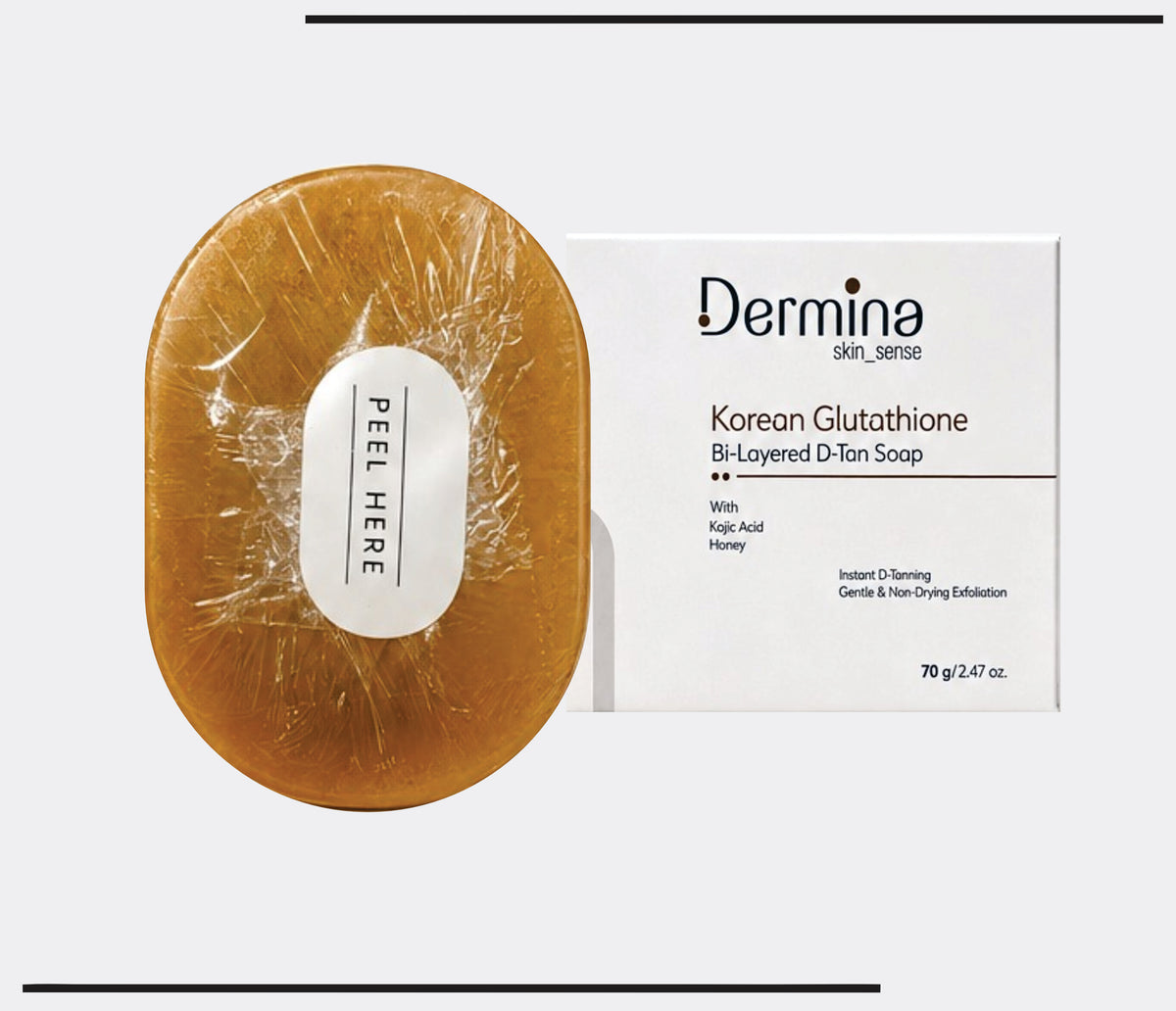 Korean Glutathione D-Tan Soap  (70 gm ) With Kojic Acid & Honey by CSC