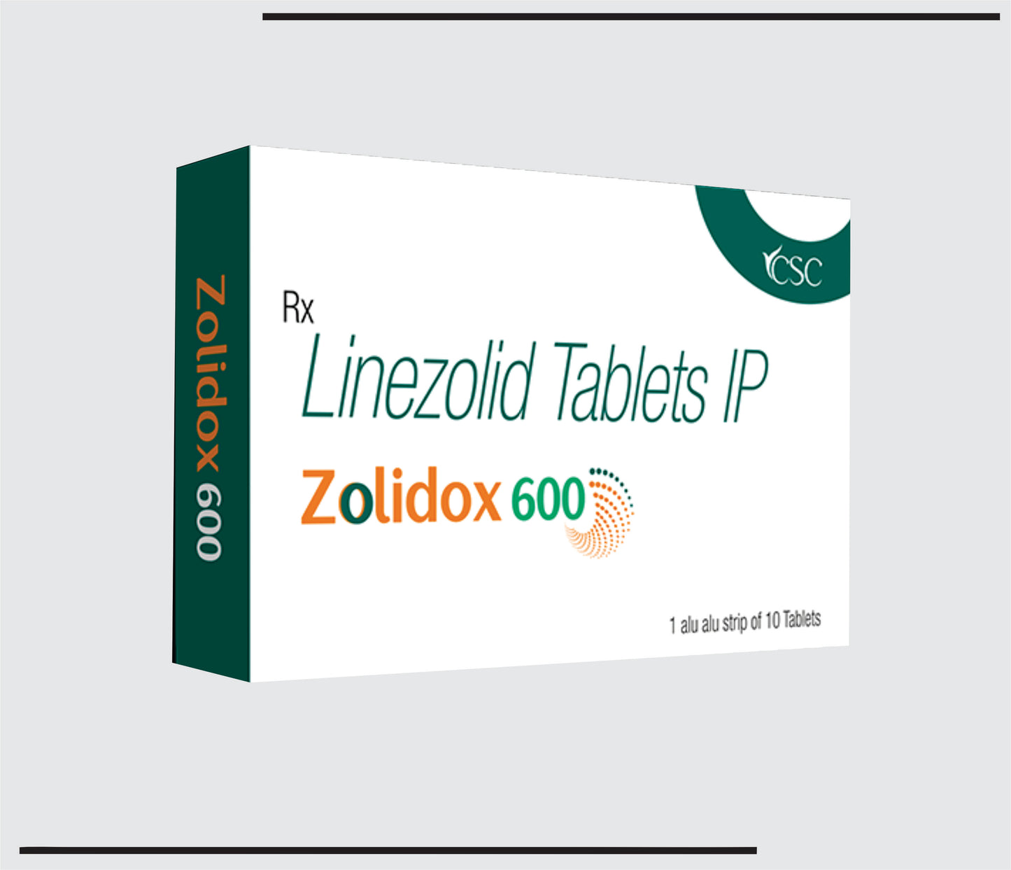 Zolidox -600 (10x1x10 ) Linezolid 600 by CSC1
