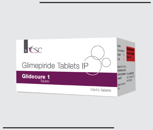 Glidecure 1 10x10 (Glimepiride IP 1mg ) by CSC