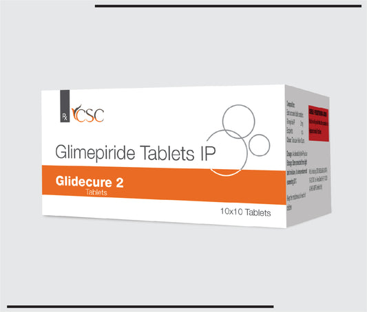 Glidecure 2 10x10 (Glimepiride IP 2mg ) by CSC