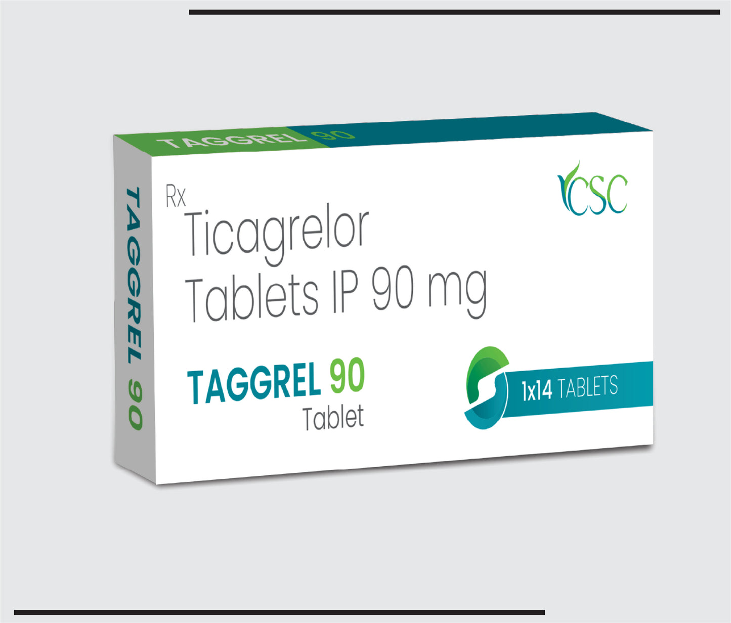 Taggrel  90 (10x1x14) Ticagrelor 90 mg  by CSC