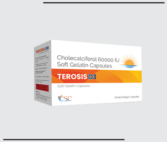 Terosis D3 (10x1x8)Cholecalciferol 60000 IU  by CSC