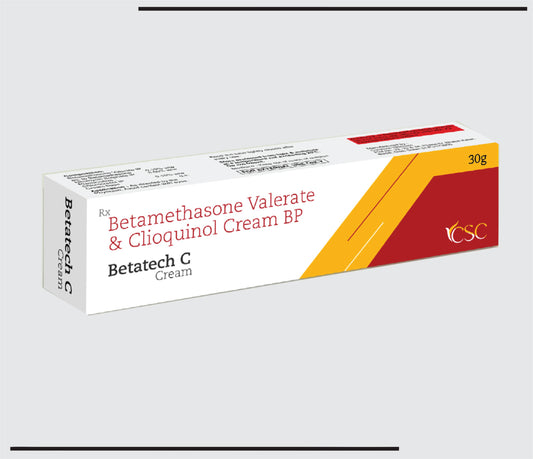 Betatech C Cream  (30 gm ) Betamethasone 0.10% w/w + Clioquinol IP 3.00% w/w by CSC