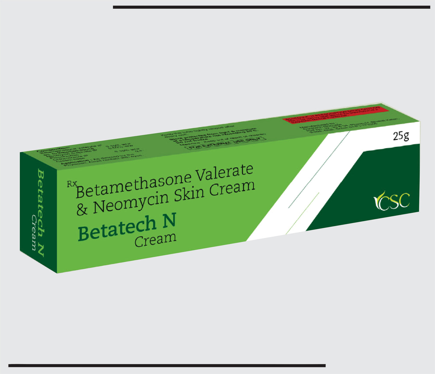 Betatech N Cream  (25 gm ) Betamethasone 0.10% w/w + Neomycin Sulphate 0.50% w/w by CSC