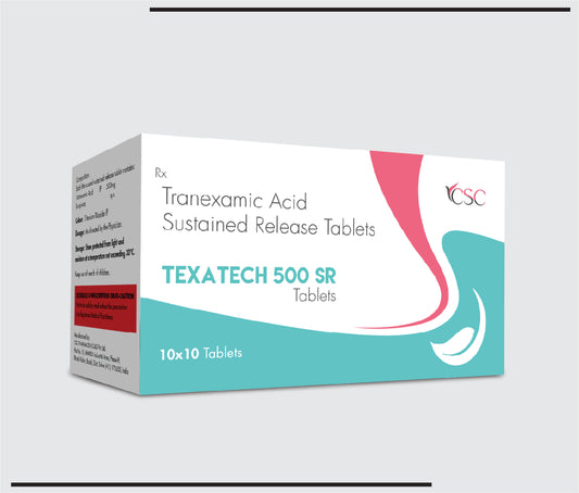 Texatech 500 SR  (10x10)Tranexamic Acid 500 mg  by CSC