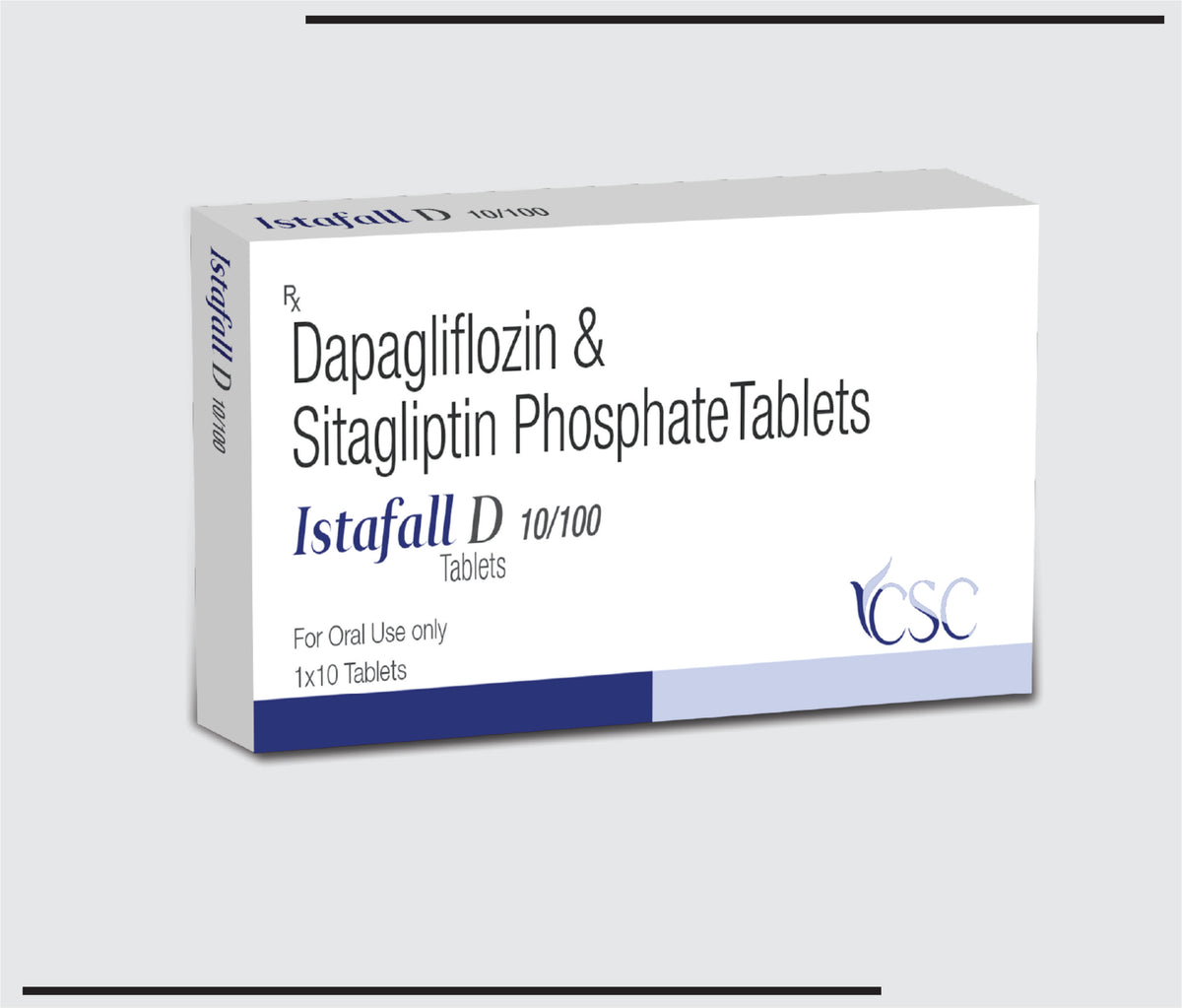 Istafall-D 10/100  (10x1x10) Dapagliflozin 10 mg, Sitagliptin 100 mg by Csc
