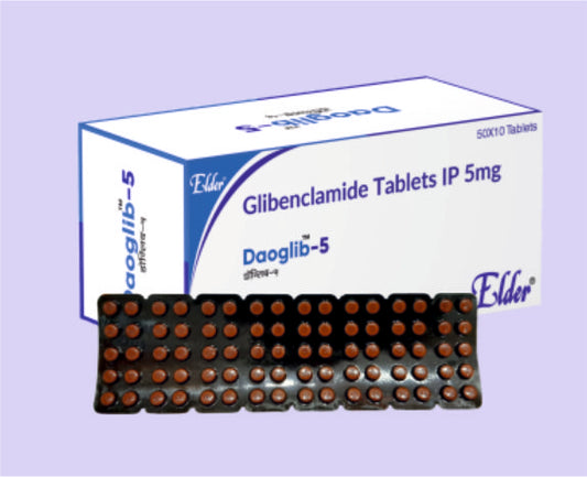 DAOGLIB 5 TAB 10'S ( Glibenclamide IP 5MG. ) by Elder
