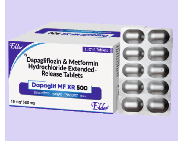 DAPAGLIF MF XR 500 (10/500 MG) 10'S ( Dapagliflozin 10,Metformin Er 500 ) by Elder