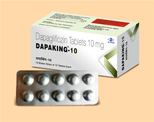 DAPAKING - 10 TABLETS (10'S) ( Dapagliflozin  10Mg ) Alkem1