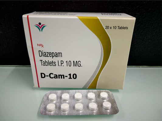 Diazepam 10 {Rate of 10 Tab} by Dellwich
