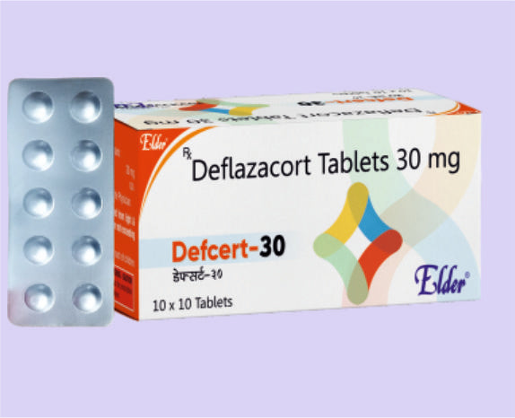 DEFCERT 30 TABS 10'S ( Deflazacort 30 MG 
 ) by Elder