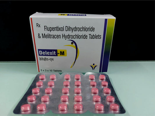 Flupenthixol Di Hcl 0.5, Melitracen Hcl 10 {Rate of 10 Tab} by Dellwich